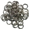 50 15mm Nickel Plated Split Rings